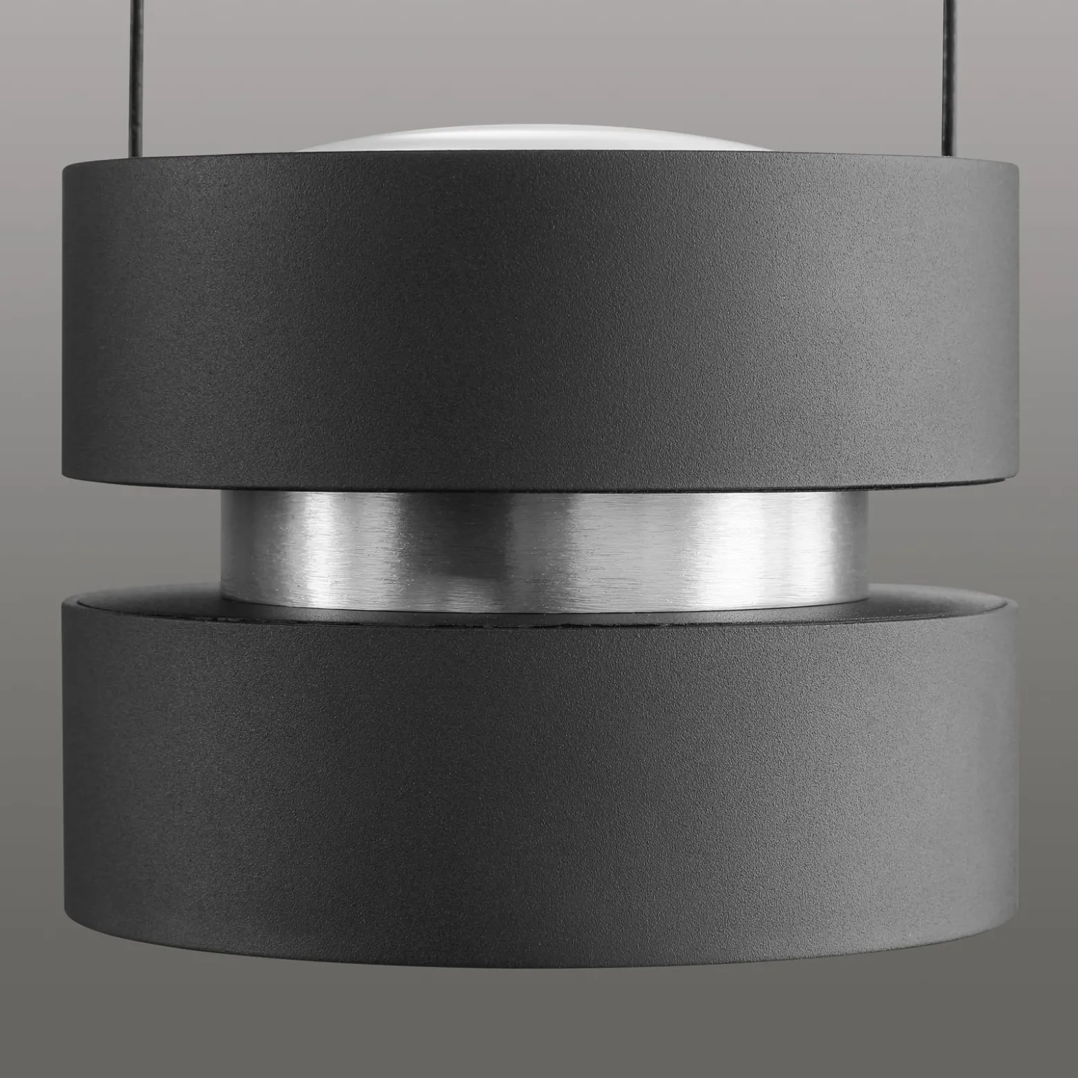 LED-riippuvalaisin Glow-Sphere, pituus 112 cm, musta, metalli