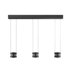 LED-riippuvalaisin Glow-Sphere, pituus 112 cm, musta, metalli