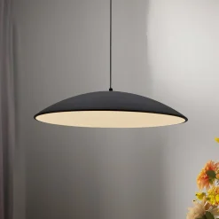 LED-riippuvalaisin LENTE, musta, Ø 50 cm, metalli, Switchdim