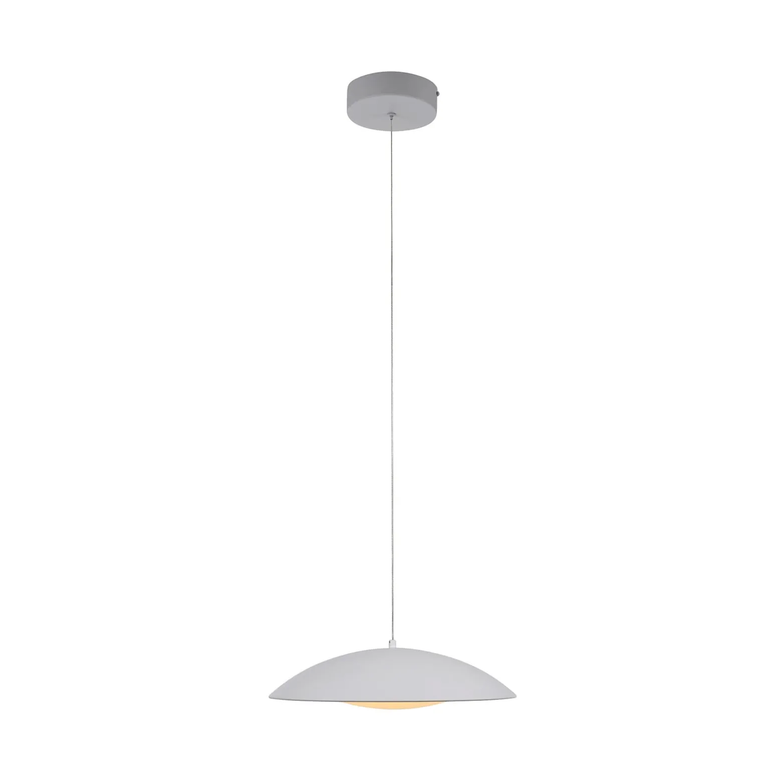 LED-riippuvalaisin LENTE, valkoinen, Ø 40 cm, metalli, Switchdim