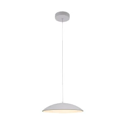 LED-riippuvalaisin LENTE, valkoinen, Ø 40 cm, metalli, Switchdim
