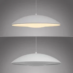 LED-riippuvalaisin LENTE, valkoinen, Ø 40 cm, metalli, Switchdim