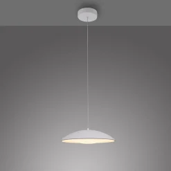 LED-riippuvalaisin LENTE, valkoinen, Ø 40 cm, metalli, Switchdim