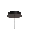 LED-riippuvalaisin Lilly, lasi, savunharmaa, Ø 28 cm, 4000 K