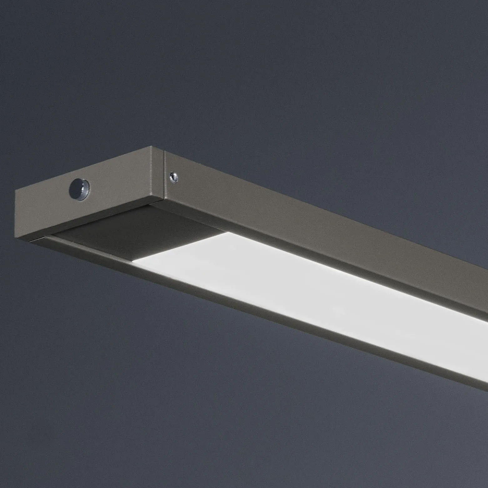 LED-riippuvalaisin Marlo, greige, pituus 120 cm, CCT, kosketusdimmeri