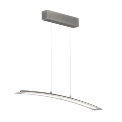 LED-riippuvalaisin Mavero, nikkeli, pituus 90 cm, CCT, kosketusdimmeri