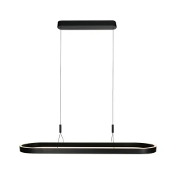 LED-riippuvalaisin Mykty, musta, pituus 120 cm, metalli, 2-lamppuinen.