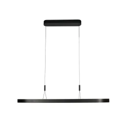 LED-riippuvalaisin Mykty, musta, pituus 120 cm, metalli, 2-lamppuinen.