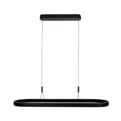 LED-riippuvalaisin Mykty, musta, pituus 120 cm, metalli, 2-lamppuinen.