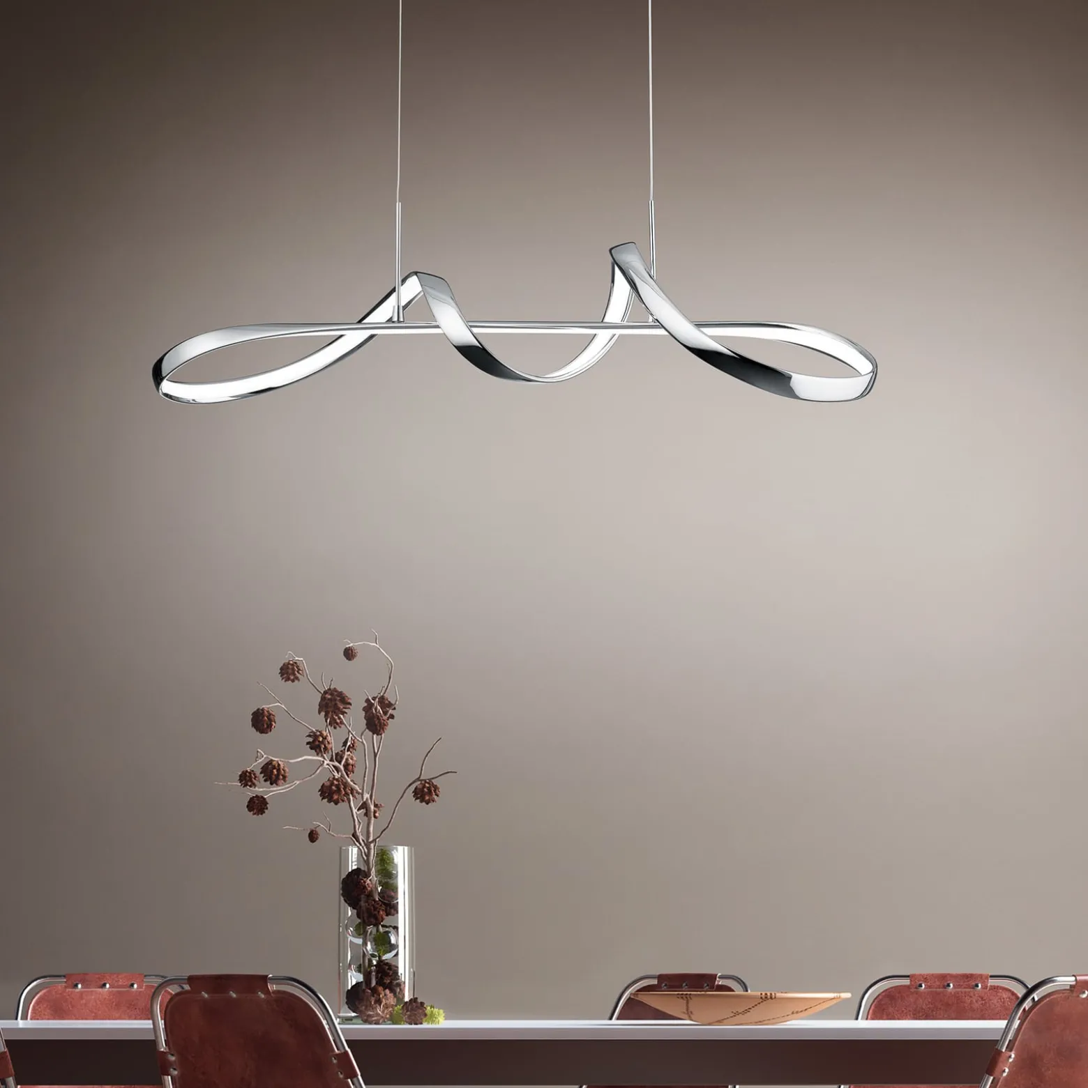 LED-riippuvalaisin Perugia, Switch-Dim, kromi