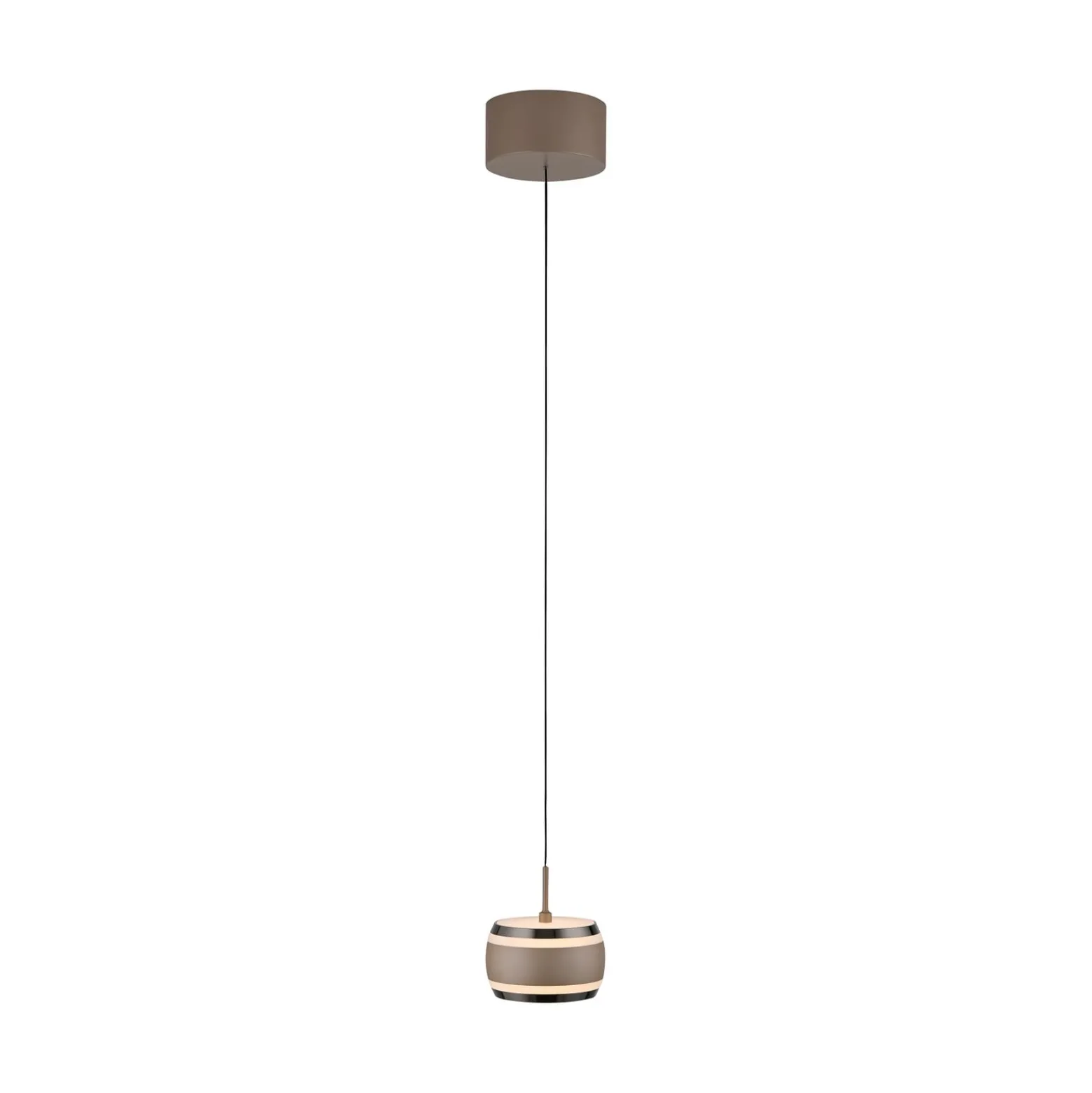 LED-riippuvalaisin PURE Falling Rings, pronssi, halkaisija 13 cm, CCT