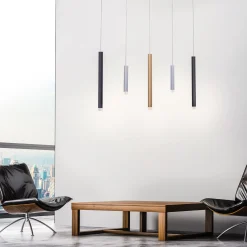 LED-riippuvalaisin PURE Gemin, värikäs, 5-lamppuinen