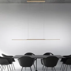 LED-riippuvalaisin PURE Surface, pronssi, 125 cm, alumiini, 3 000 K