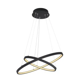 LED-riippuvalaisin Ralph, 2-lamppuinen, musta
