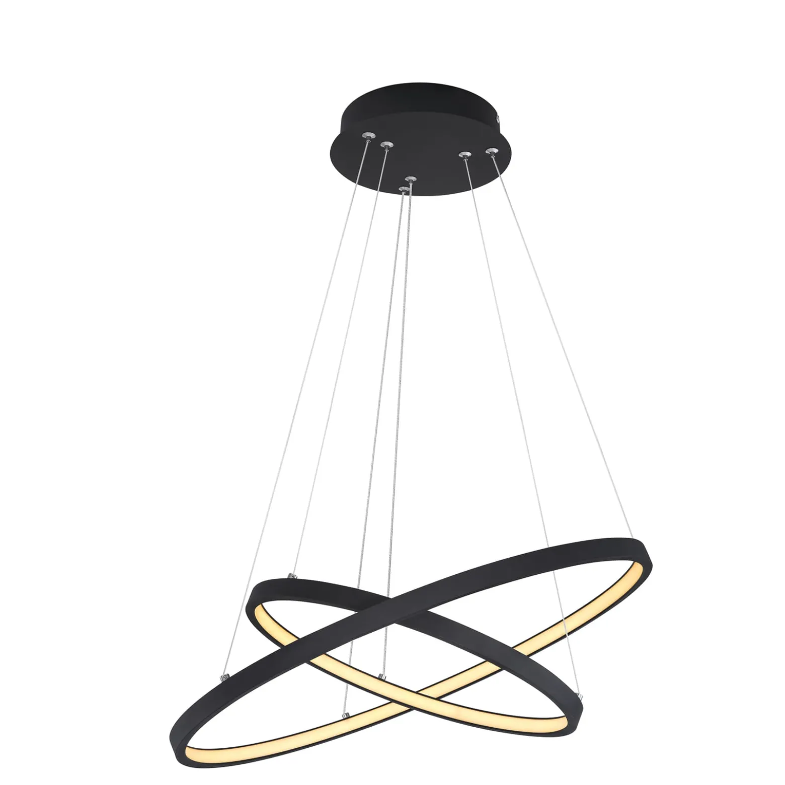 LED-riippuvalaisin Ralph, 2-lamppuinen, musta
