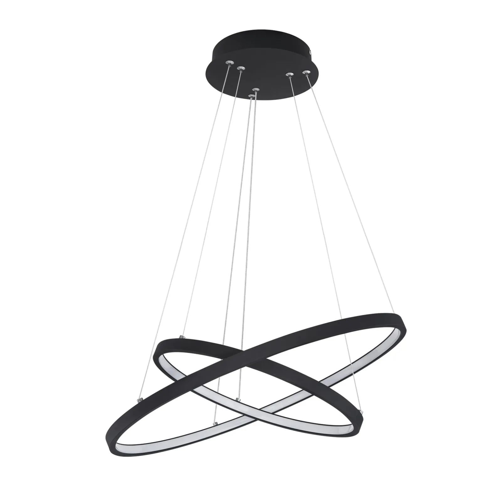 LED-riippuvalaisin Ralph, 2-lamppuinen, musta