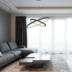 LED-riippuvalaisin Ralph, 2-lamppuinen, musta
