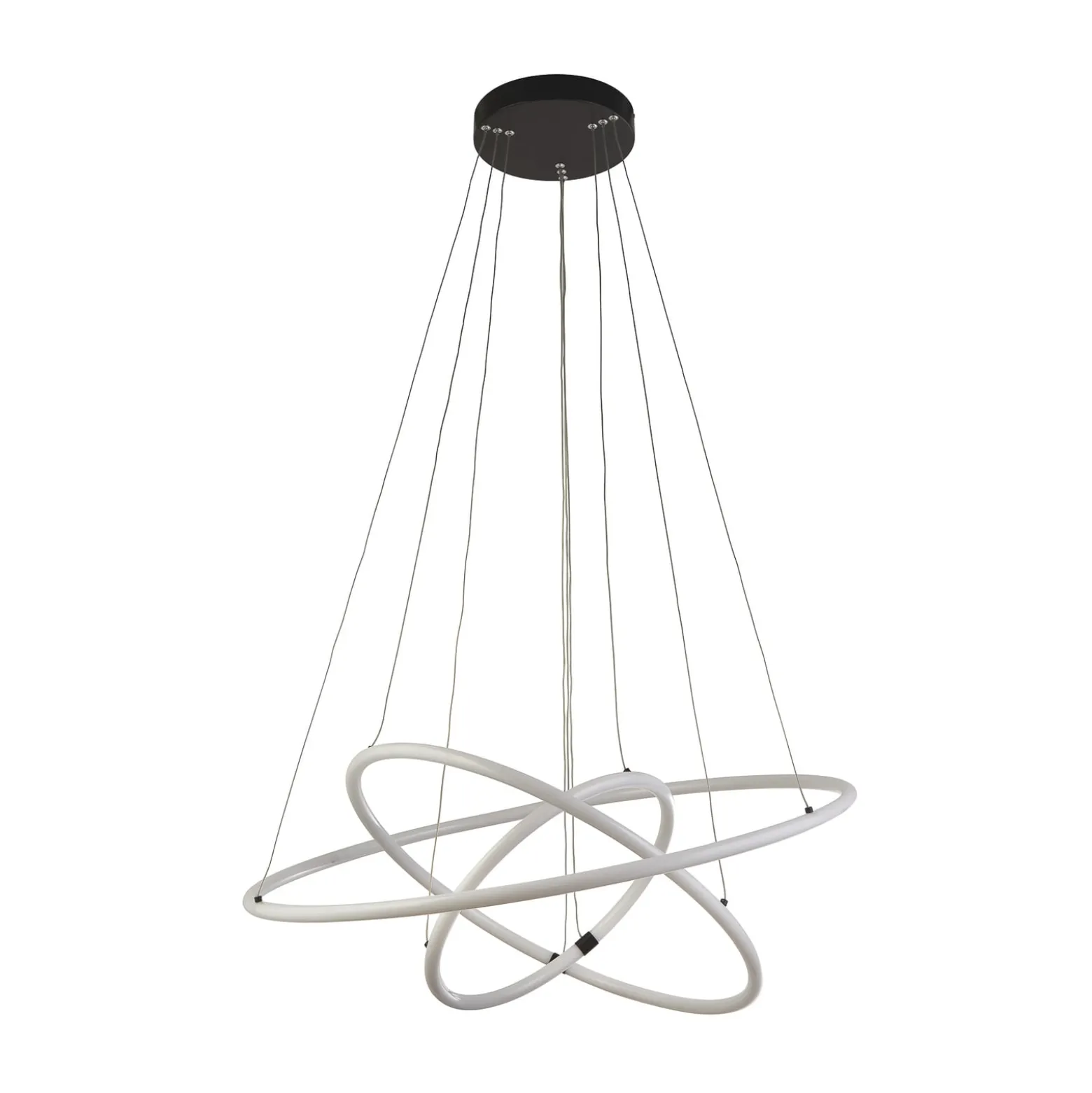 LED-riippuvalaisin Revolve, 3-valo, valkoinen, akryyli, himmennettävä