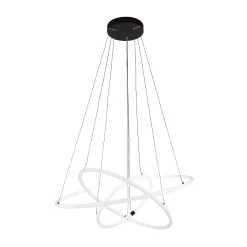 LED-riippuvalaisin Revolve, 3-valo, valkoinen, akryyli, himmennettävä