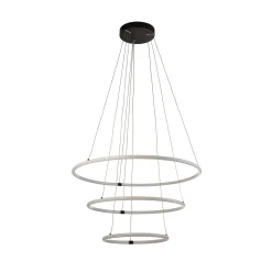 LED-riippuvalaisin Revolve, 3-valo, valkoinen, akryyli, himmennettävä