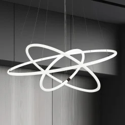 LED-riippuvalaisin Revolve, 3-valo, valkoinen, akryyli, himmennettävä
