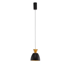 LED-riippuvalaisin Studio Line 51229, musta/messinki, Ø 20 cm