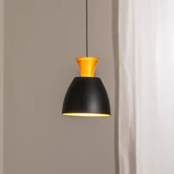 LED-riippuvalaisin Studio Line 51229, musta/messinki, Ø 20 cm