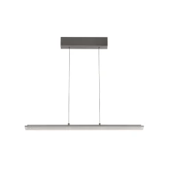 LED-riippuvalaisin Torvi, hiekkaharmaa/savuharmaa, 88 cm metalli/lasi
