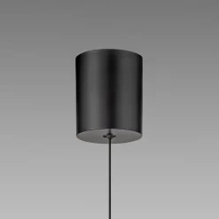 LED-riippuvalo PURE E-Moon pronssi, amberglass (tumma), Ø50cm