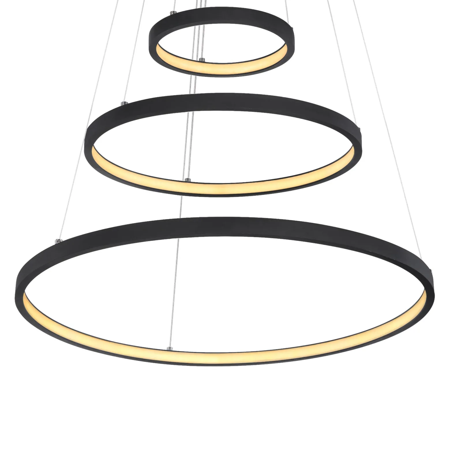 LED-riippuvalo Ralph, 3-lamppuinen, musta