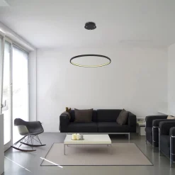 LED-riippuvalo Ralph, 1-lamppuinen, musta, Ø 60 cm