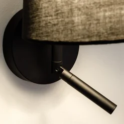 LEDS-C4 Clip seinävalaisin LED-lukuvalolla musta