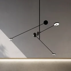 LEDS-C4 LED-riippuvalaisin Invisible Triplex, 2700 K, musta