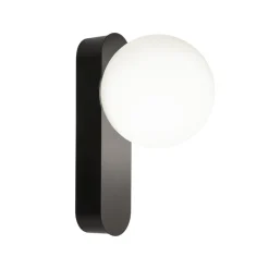 LEDS-C4 LED-seinävalaisin Perlina, musta, himmennettävä