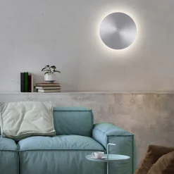 LED-seinävalaisin akku Puntua Ø 25 cm alumiini