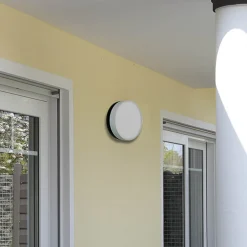 LED-seinävalaisin 6307 antrasiitti, IP65, Ø 19 cm