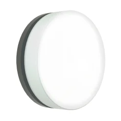 LED-seinävalaisin 6307 antrasiitti, IP65, Ø 19 cm
