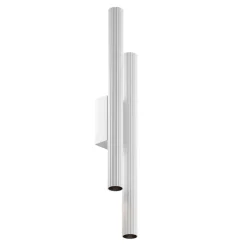 LED-seinävalaisin Calipso, valkoinen, korkeus 49 cm, metalli, 4-lamppuinen