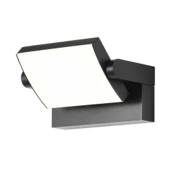 LED-seinävalaisin CMD 9080, antrasiitti, leveys 21 cm, IP54