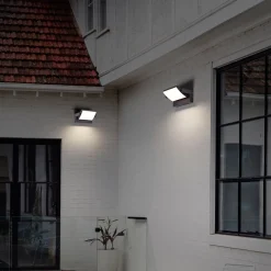 LED-seinävalaisin CMD 9080, antrasiitti, leveys 21 cm, IP54