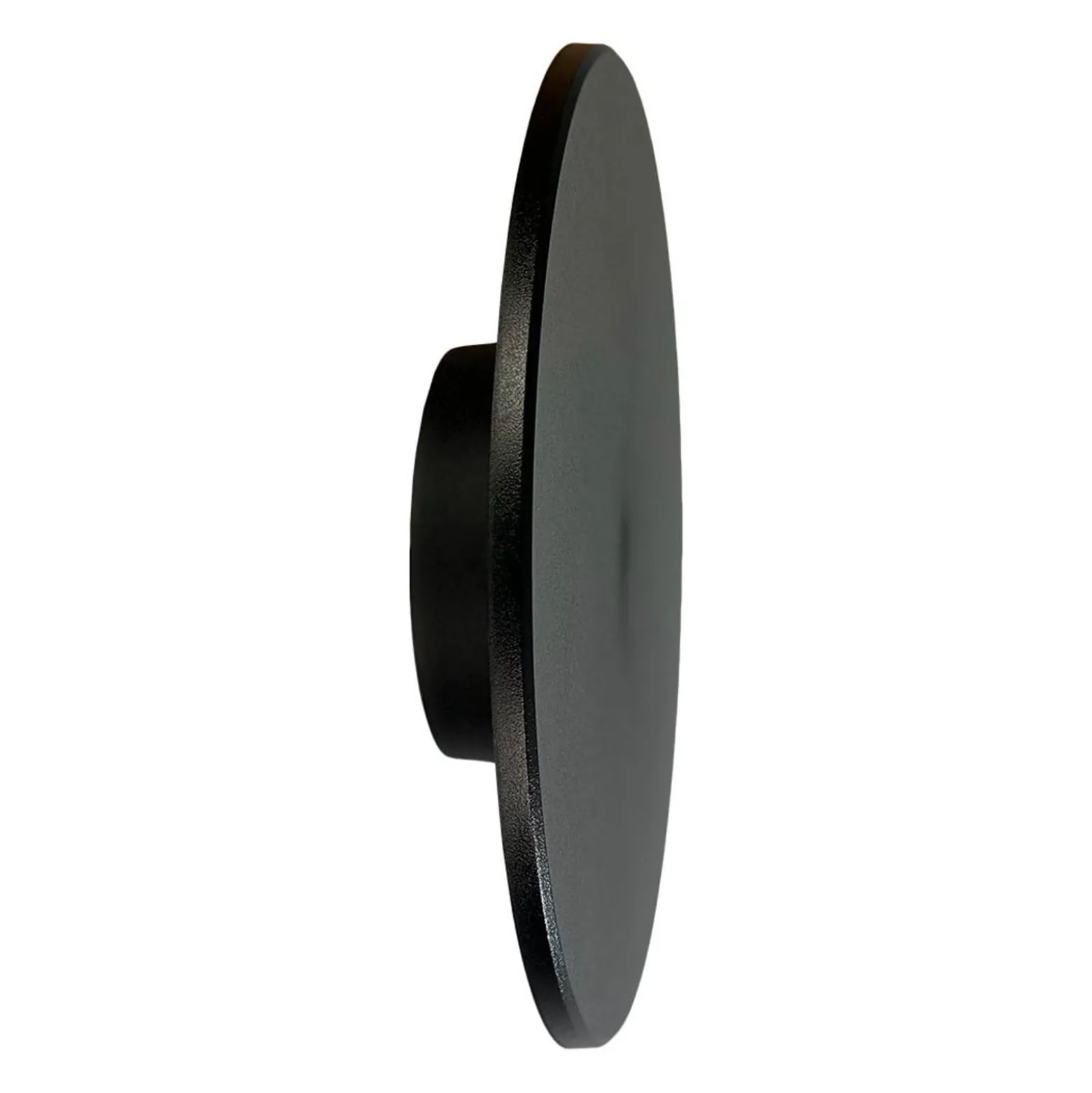 LED-seinävalaisin Disk, Ø 25 cm, musta, muovi, IP65, CCT