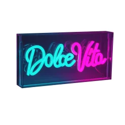 LED-seinävalaisin Dolce Vita, kirkas, 30x15 cm, muovi USB RGB
