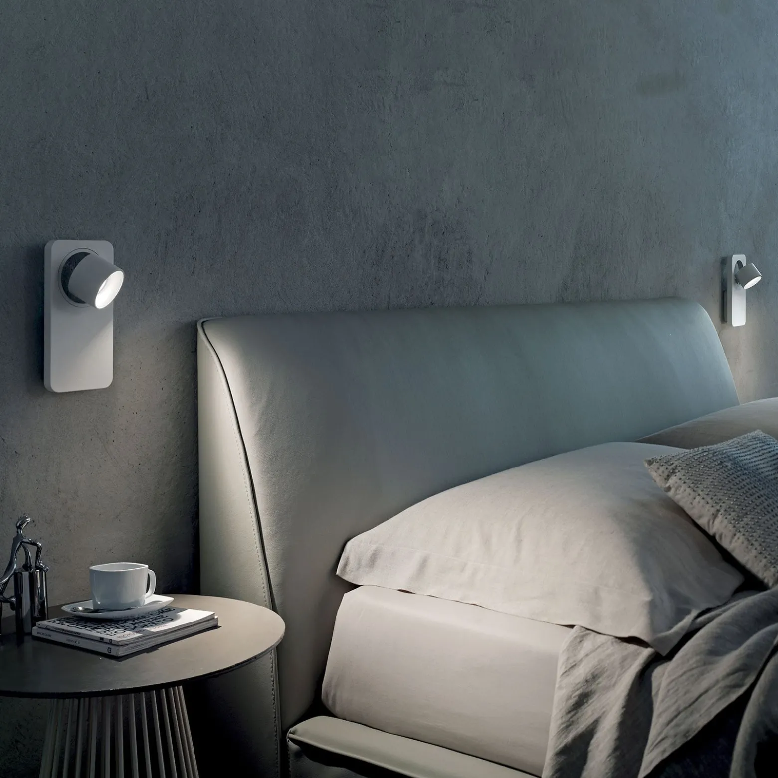 LED-seinävalaisine Beebo W, valkoinen