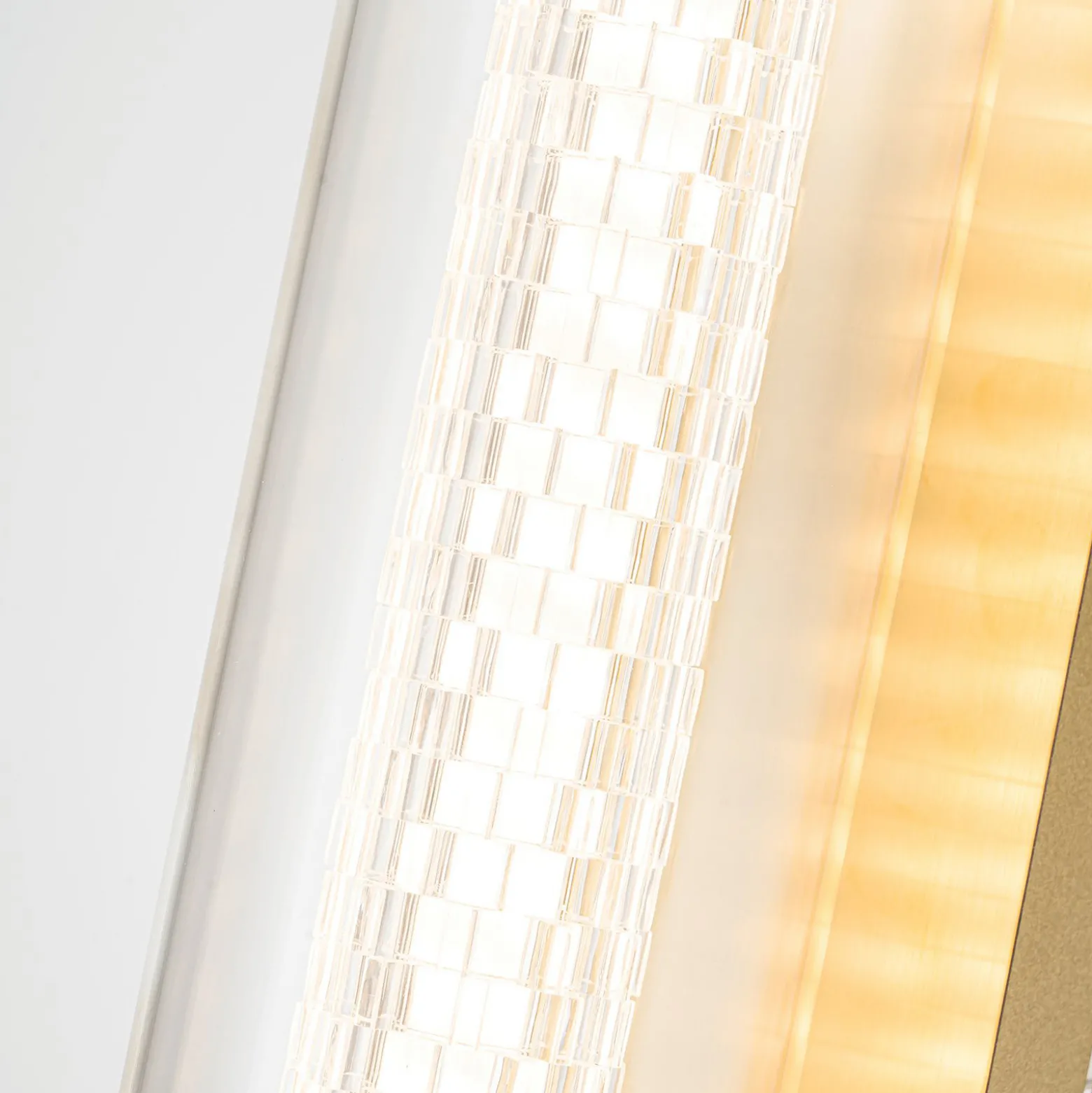LED-seinävalaisin ESPADA kultainen harjattu Leveys 70 cm Metalli IP44