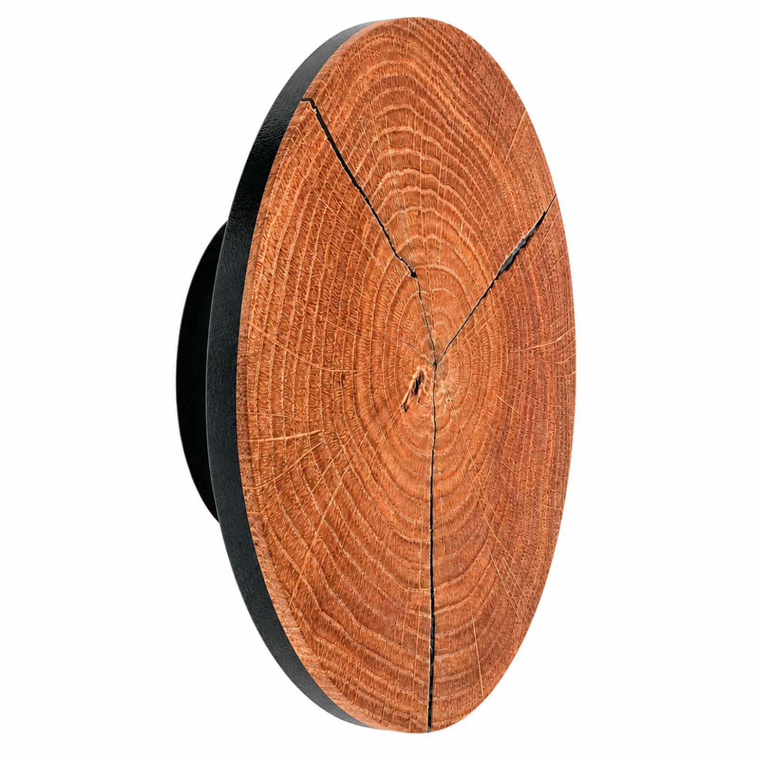 LED-seinävalaisin Havana S, puu/metalli, halkaisija 19 cm