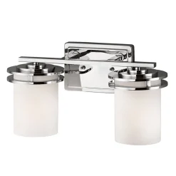 LED-seinävalaisin Hendrik IP44, 2-lamppuinen