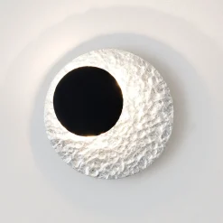 LED-seinävalaisin Infinity, hopea, Ø 20 cm