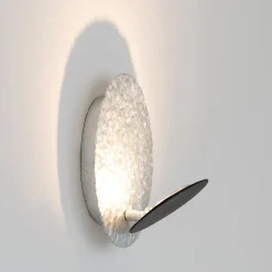 LED-seinävalaisin Infinity, hopea, Ø 20 cm
