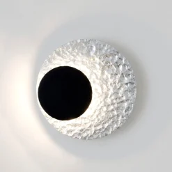 LED-seinävalaisin Infinity, hopea, Ø 20 cm