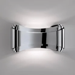 LED-seinävalaisin Ionica teräksestä, kromi